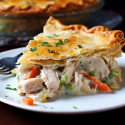 chicken pot pie slice