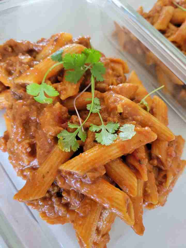 Vodka Penne Pasta Vegan and Protein Packed